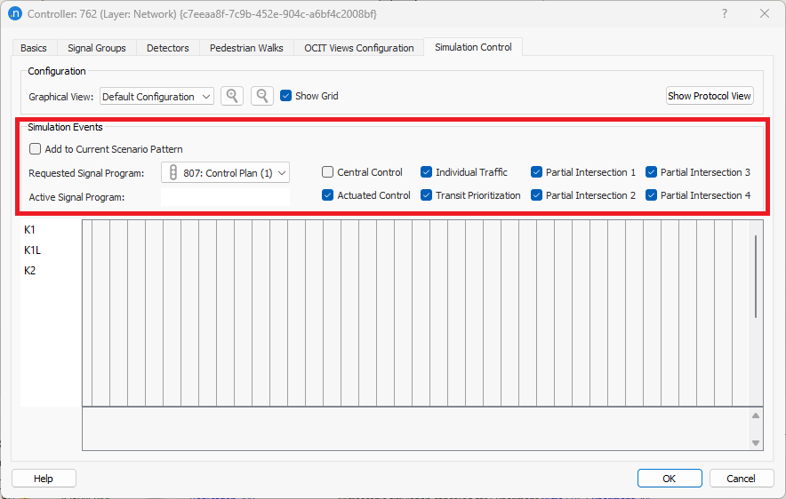 Simulation control modifications