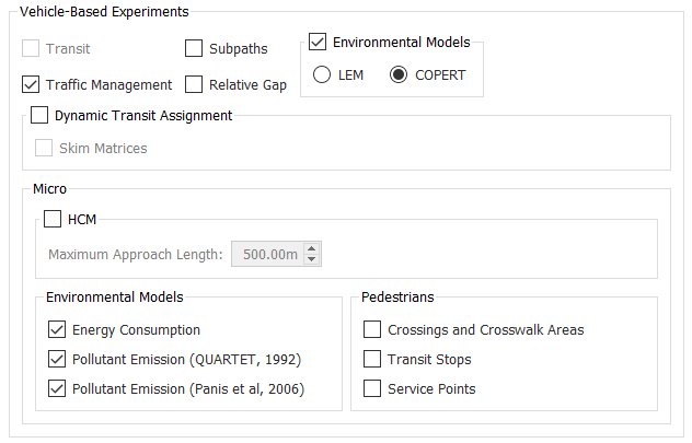 Fuel Consumption and Instant emission options in the Dynamic Scenario editor