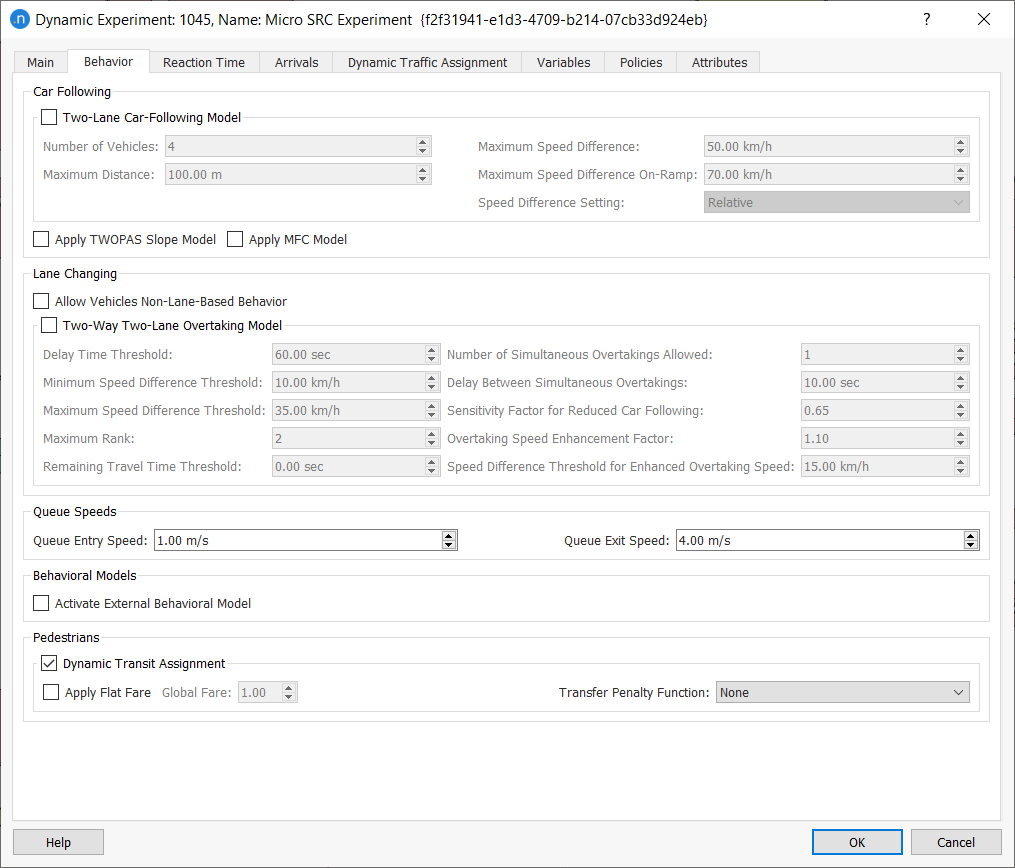 Pedestrian Transit Model Activation Pedestrian Transit Model Activation