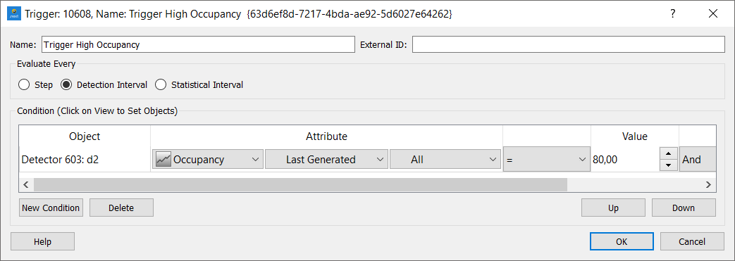 Trigger editor Trigger editor