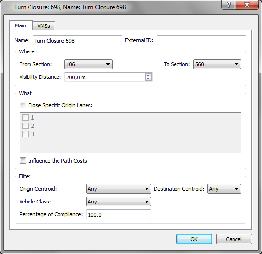Turn Closure Action Editor Turn Closure Action Editor