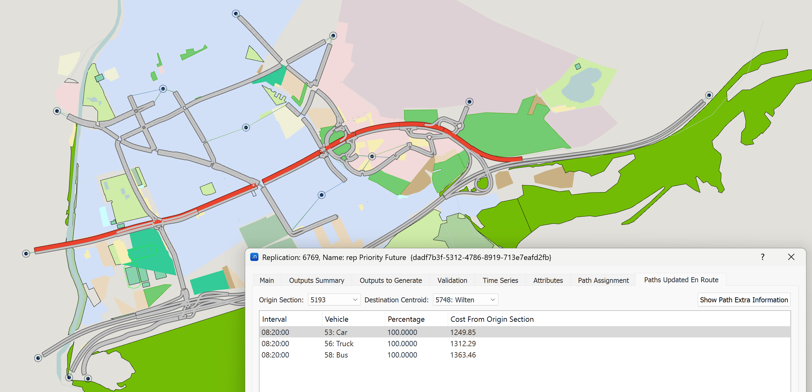En-Route Path Assignment Update Information