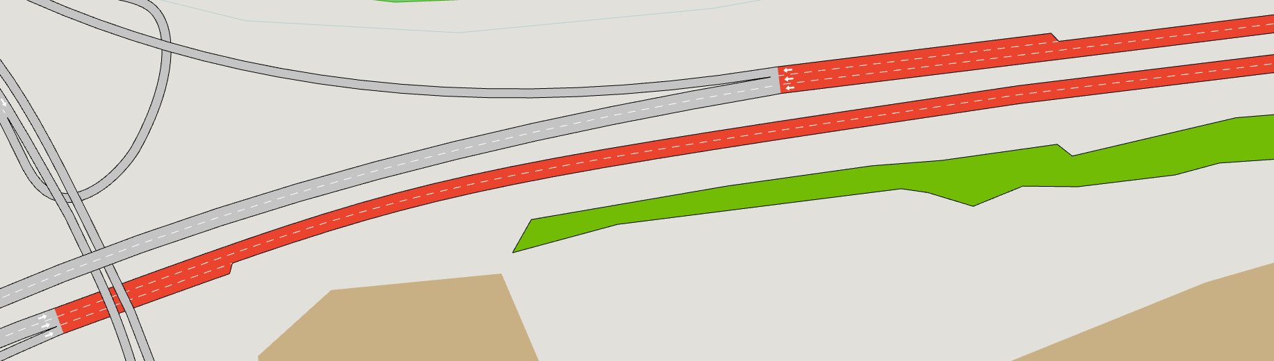Merge/Diverge Areas Merge/Diverge Area