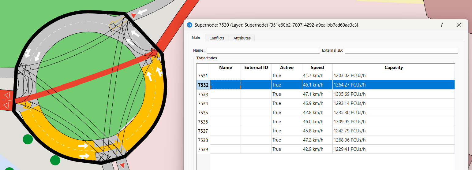 Supernode Trajectory Editor: Main Tab