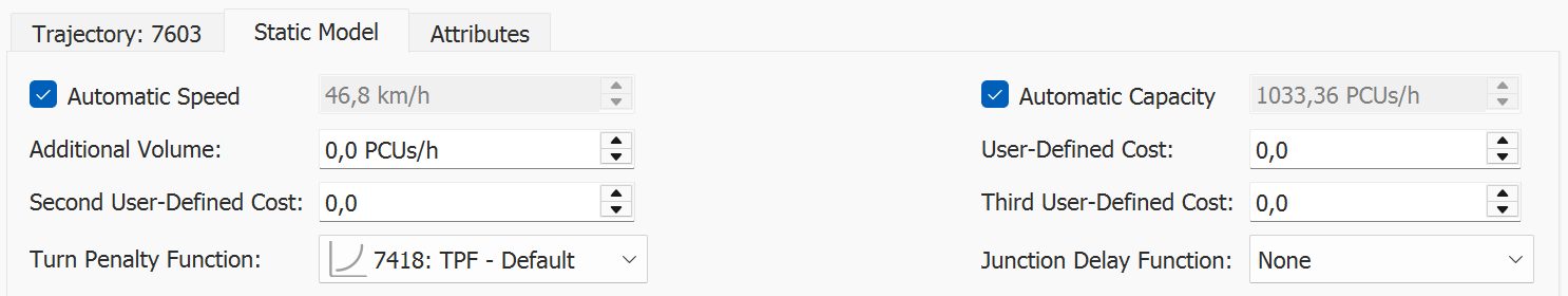 Supernode Trajectory Editor: Static Model Tab