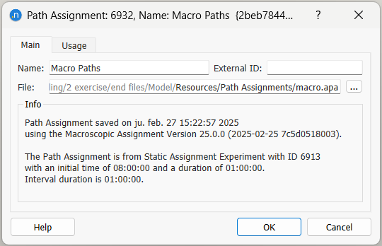 Path Assignment editor main