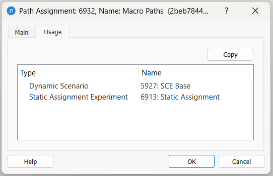 Path Assignment editor usage