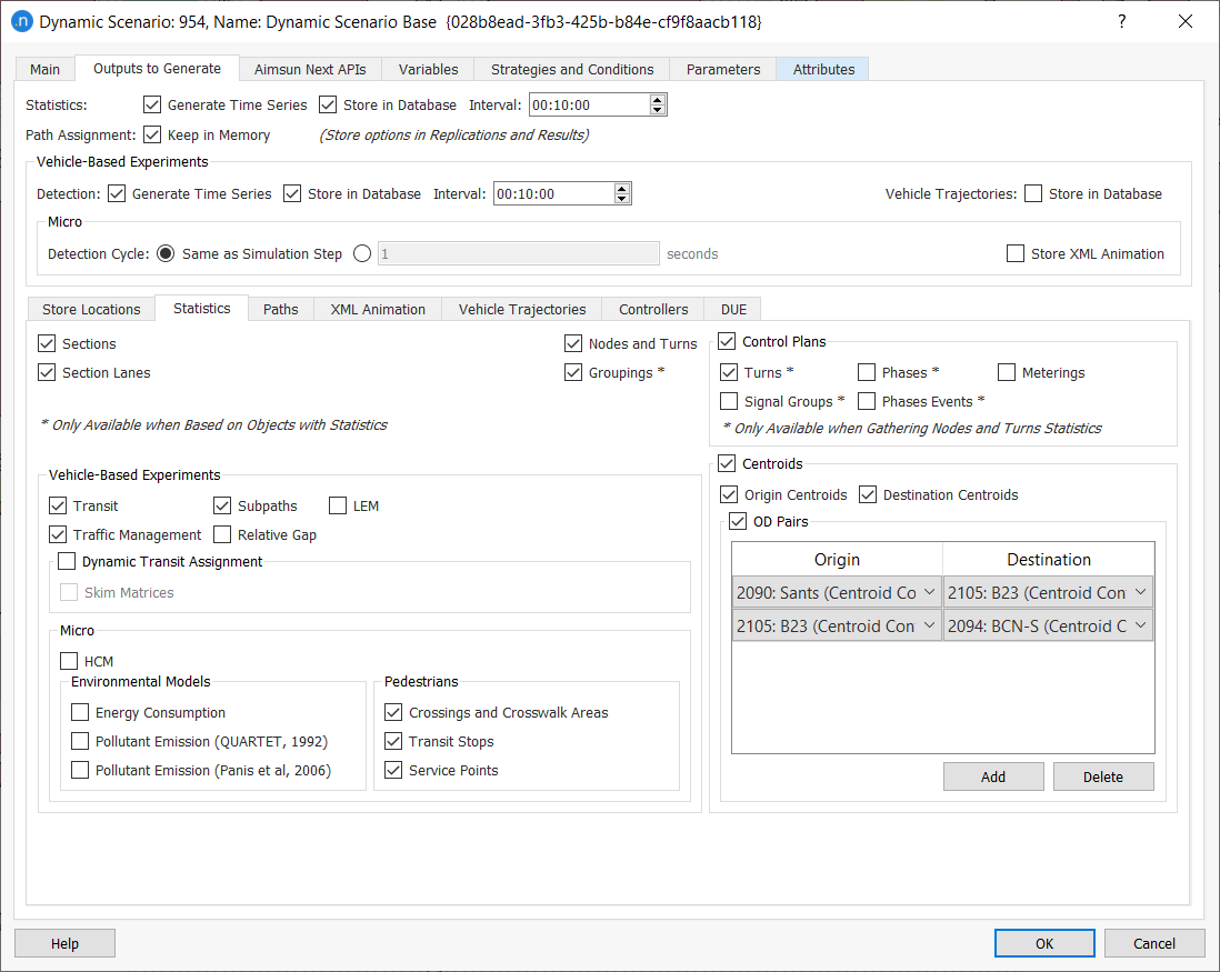 Pedestrian Outputs Pedestrian Outputs
