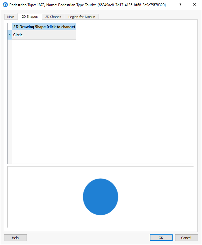 Pedestrian Type Shape Pedestrian Type Shape