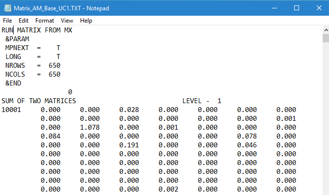 SATURN Matrix SATURN Matrix