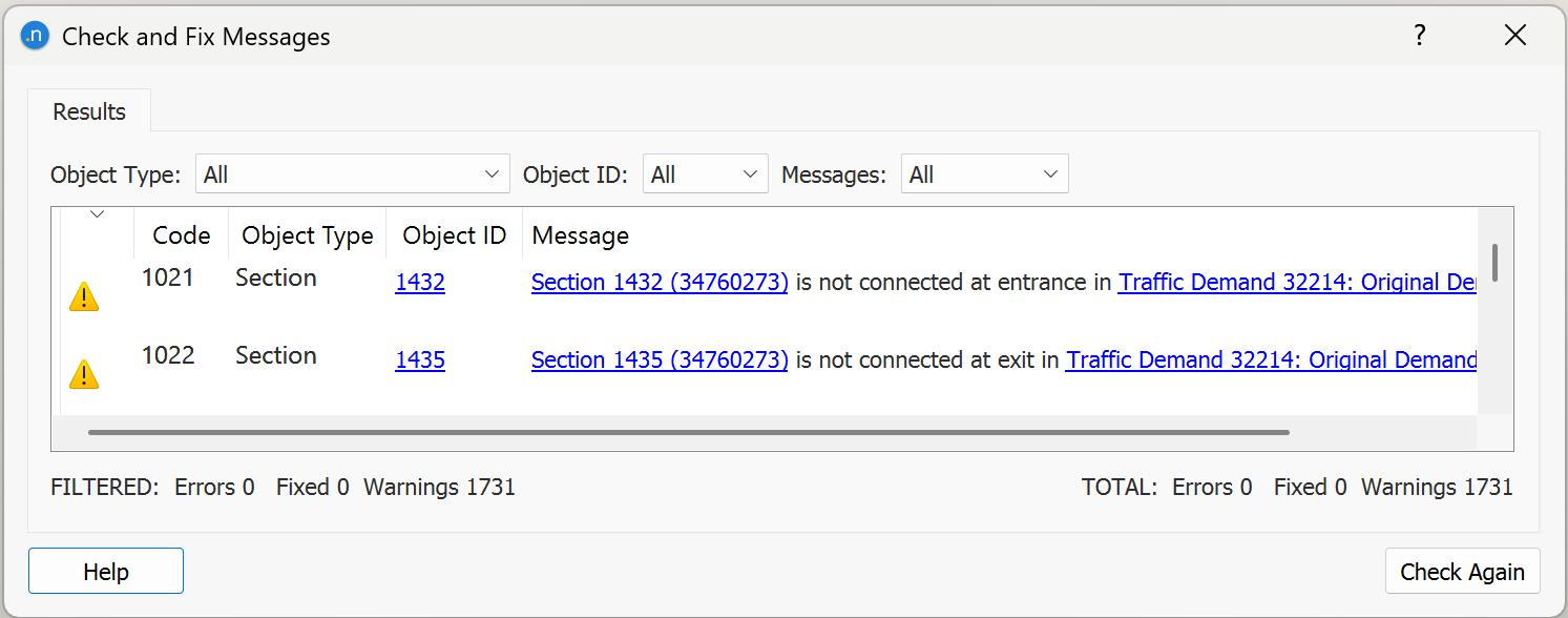 Check and Fix Message Dialog without persistence