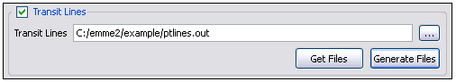 Emme Public Transit Lines Import Dialog Emme Public Transit Lines Import Dialog