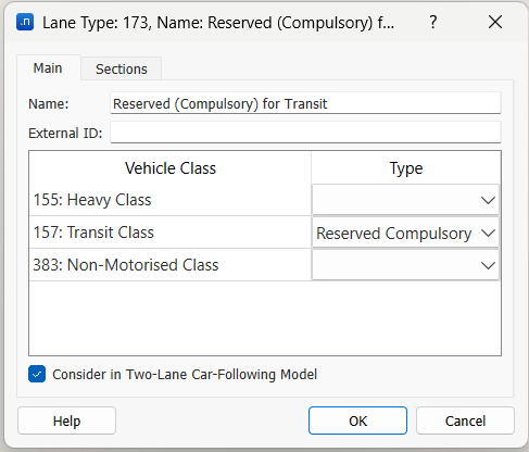 Lane Type Editor