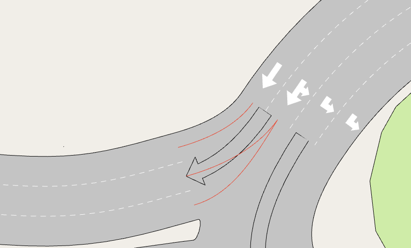Entrance lane